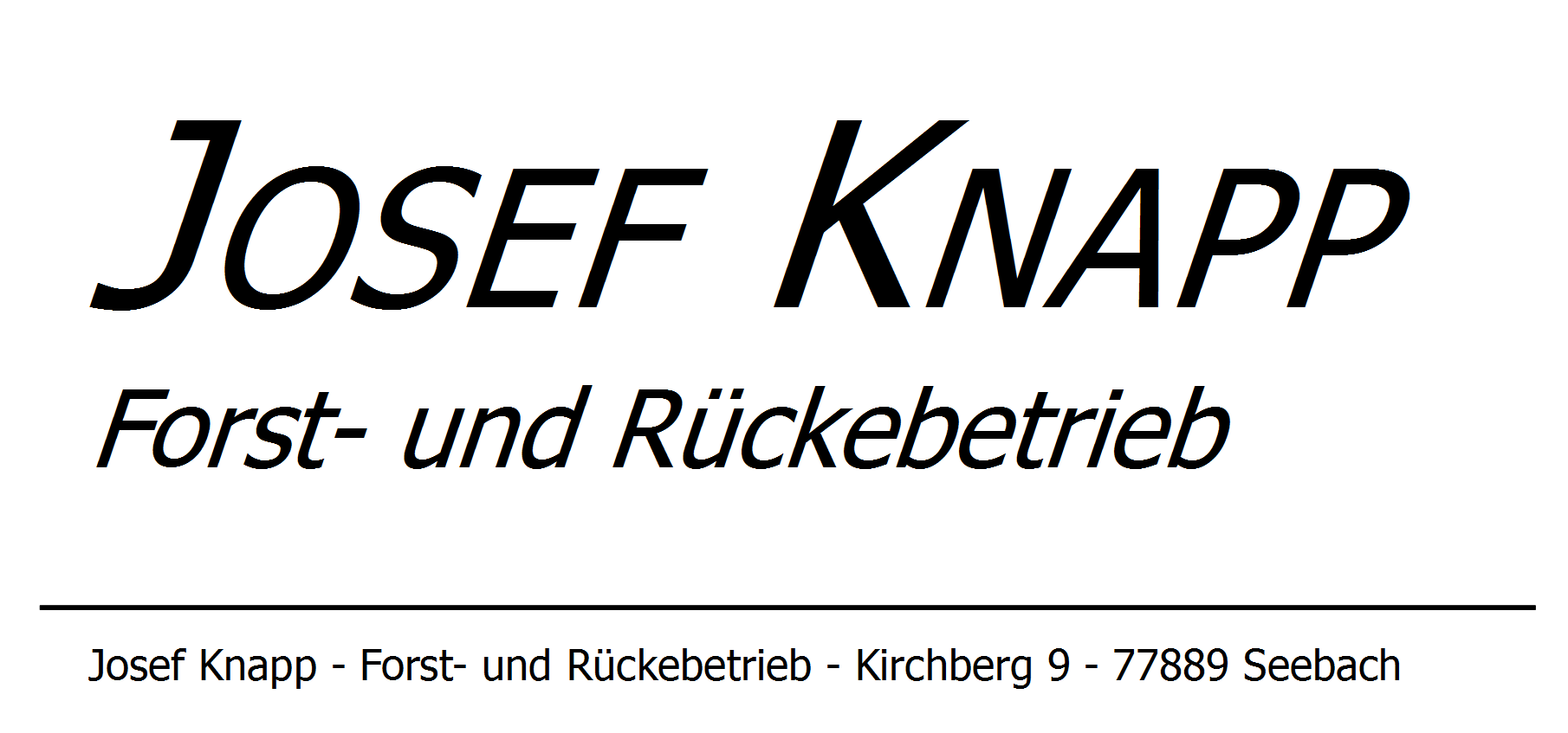  Josef Knapp Forst- und Rückebetrieb 